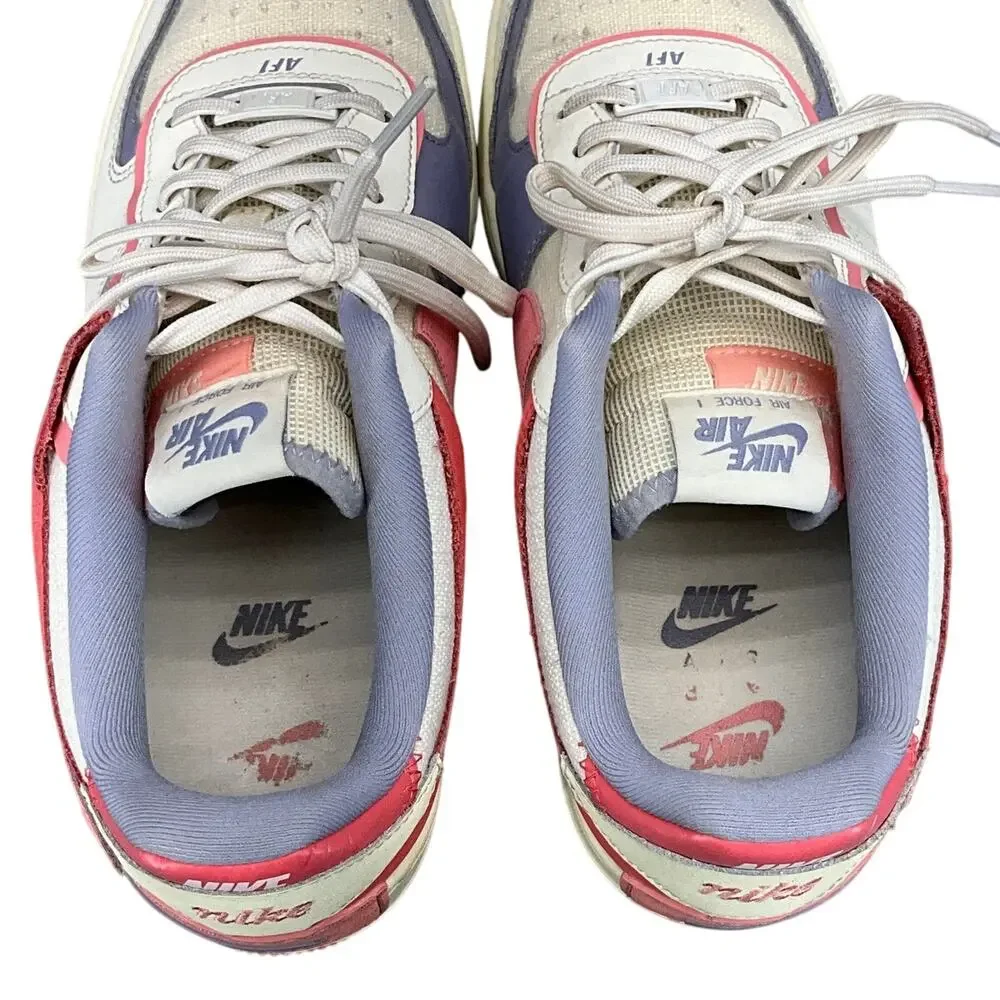 Nike Air Force 1 Shadow Sail Sea Coral Purple Pink Athletic Sneaker Women 10.5 - Picture 7 of 10